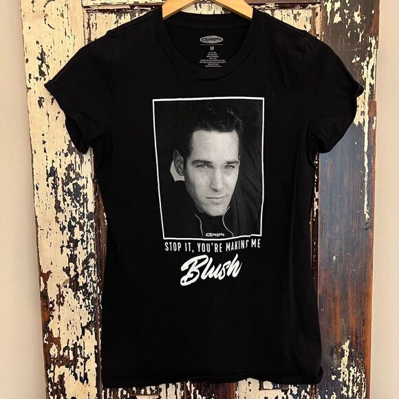 Paul Rudd Clueless “stop It, You’re Making Me Blush”picture T-shirt. Size Medium - Picture 1 of 4